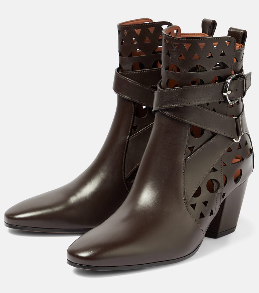 Alaia Ziggy Vienne leather ankle boots