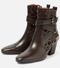 Alaia Ziggy Vienne leather ankle boots