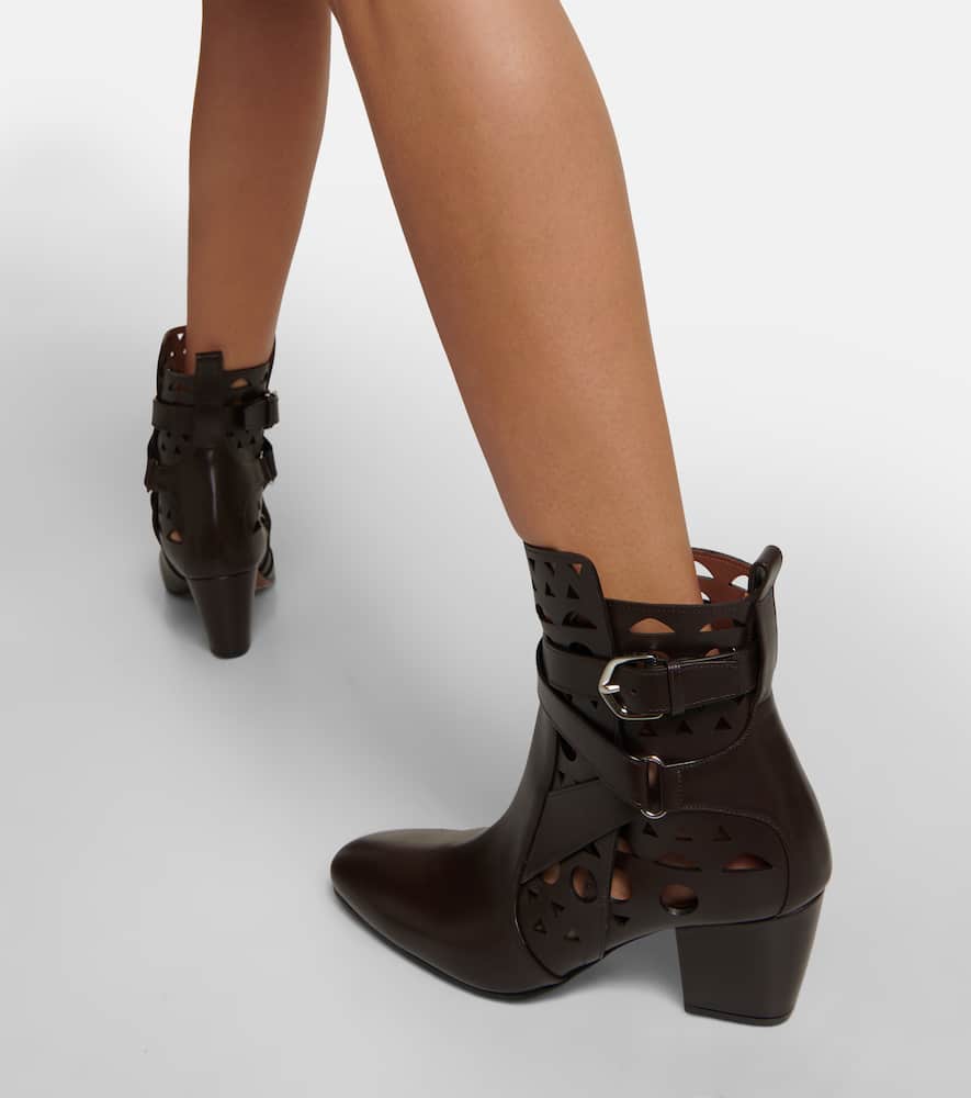Alaia Ziggy Vienne leather ankle boots