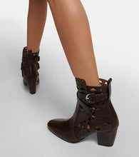 Alaia Ziggy Vienne leather ankle boots