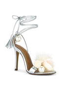 Alameda Turquesa Nassau Heel in Metallic Silver