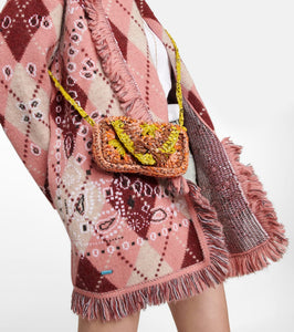 Alanui Bandana crochet phone pouch