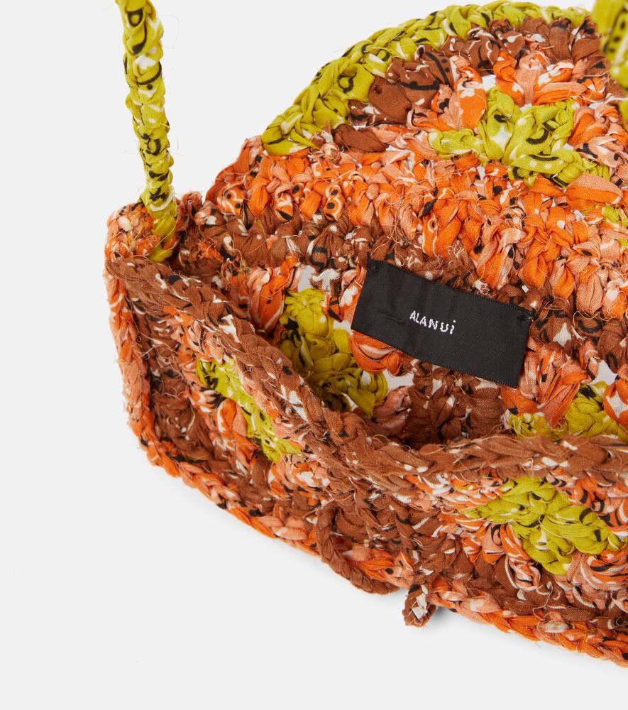 Alanui Bandana crochet phone pouch
