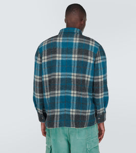 Alanui Checked wool and alpaca shirt jacket