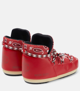 Alanui Full Moon bandana-print boots