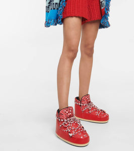 Alanui Full Moon bandana-print boots