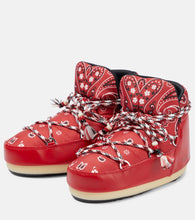 Alanui Full Moon bandana-print boots