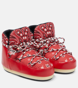 Alanui Full Moon bandana-print boots