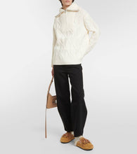 Alanui Journey faux fur-trimmed suede mules