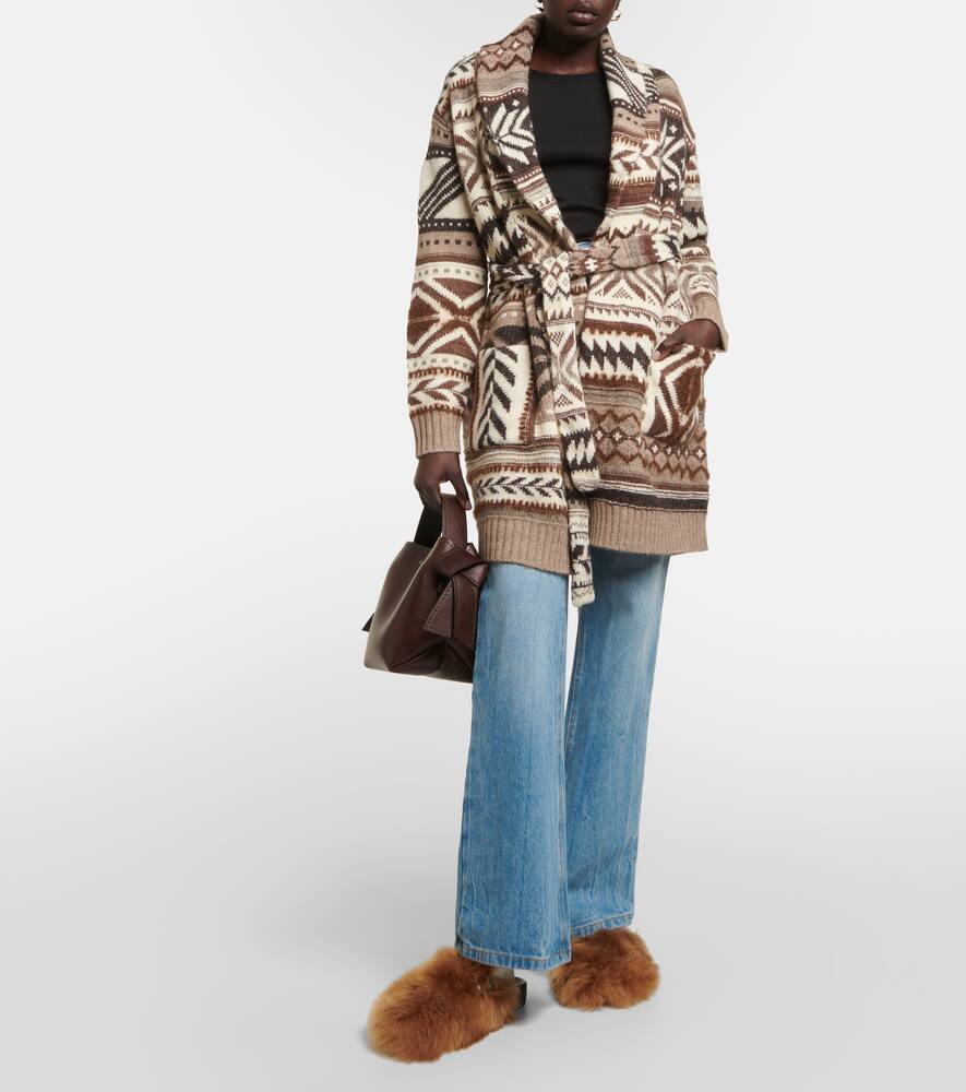 Alanui Journey shearling mules