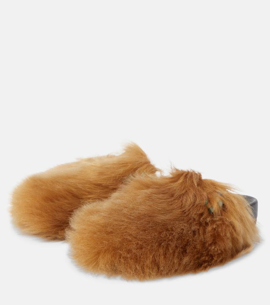 Alanui Journey shearling mules