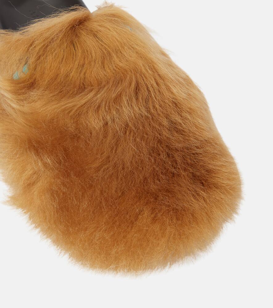 Alanui Journey shearling mules