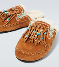 Alanui The Journey shearling-lined suede mules