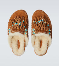 Alanui The Journey shearling-lined suede mules