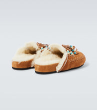 Alanui The Journey shearling-lined suede mules