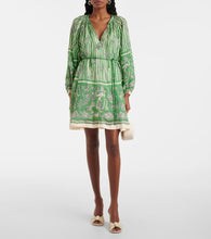 Alemais Lula printed linen minidress