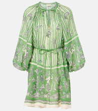 Alemais Lula printed linen minidress