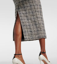 Alessandra Rich Belted Lurex√Ç¬Æ tweed midi dress