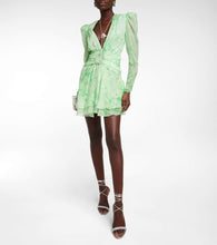 Alessandra Rich Belted silk minidress