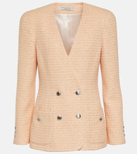 Alessandra Rich Boucl√É¬© cotton-blend jacket