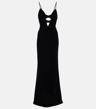 Alessandra Rich Bow-detail velvet gown. Alessandra Rich 蝴蝶结装饰天鹅绒礼服