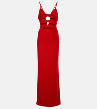 Alessandra Rich Bow-detail velvet gown. Alessandra Rich 蝴蝶结装饰天鹅绒礼服