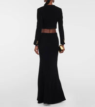 Alessandra Rich Checked cropped tweed blazer