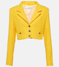 Alessandra Rich Cropped boucl√É¬© tweed blazer