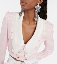 Alessandra Rich Cropped tweed jacket