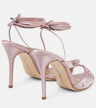 Alessandra Rich Crystal-embellished satin sandals