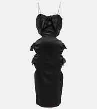Alessandra Rich Cut-out silk-blend midi dress