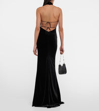 Alessandra Rich Cutout velvet gown