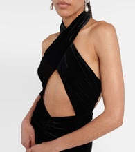 Alessandra Rich Cutout velvet gown