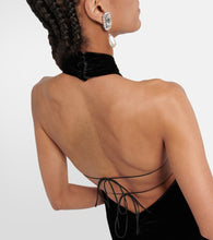 Alessandra Rich Cutout velvet gown