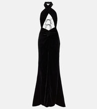 Alessandra Rich Cutout velvet gown. Alessandra Rich 镂空天鹅绒礼服