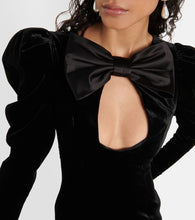 Alessandra Rich Cutout velvet minidress