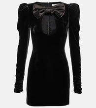 Alessandra Rich Cutout velvet minidress