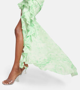 Alessandra Rich Embellished silk maxi dress
