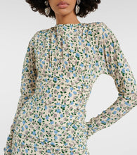 Alessandra Rich Floral open-back silk minidress