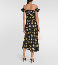 Alessandra Rich Floral silk maxi dress