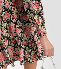 Alessandra Rich Floral silk minidress