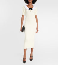 Alessandra Rich Knitted cotton midi dress