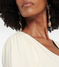 Alessandra Rich Knitted cotton midi dress