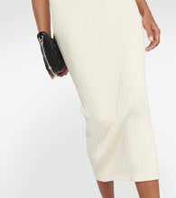 Alessandra Rich Knitted cotton midi dress