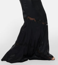 Alessandra Rich Lace-embroidered faux leather dress