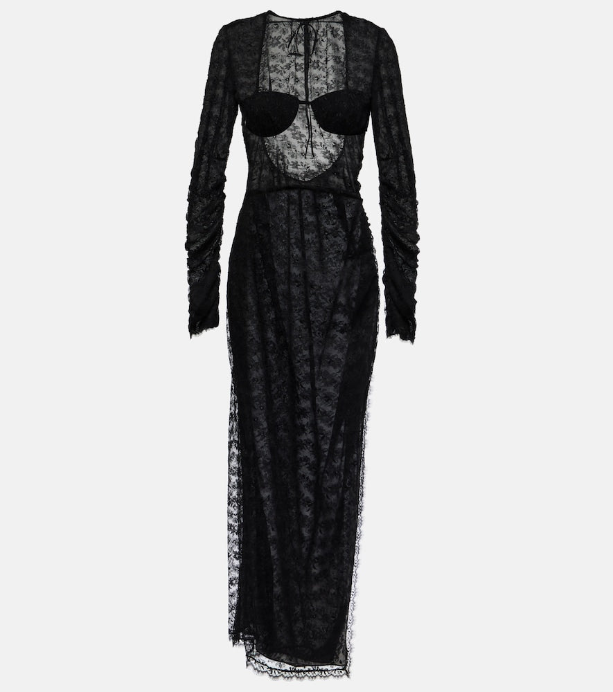 Alessandra Rich Lace maxi dress. Alessandra Rich 蕾丝长裙