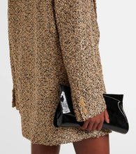 Alessandra Rich Oversized tweed lam√É¬© blazer