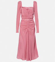Alessandra Rich Polka-dot silk maxi dress. Alessandra Rich 波点真丝长裙