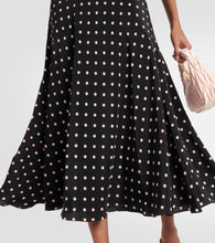 Alessandra Rich Polka-dot silk midi dress