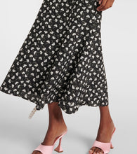 Alessandra Rich Printed silk midi dress